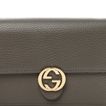 Gucci Dollar Calfskin Interlocking G Chain Wallet Loess 5 of 10