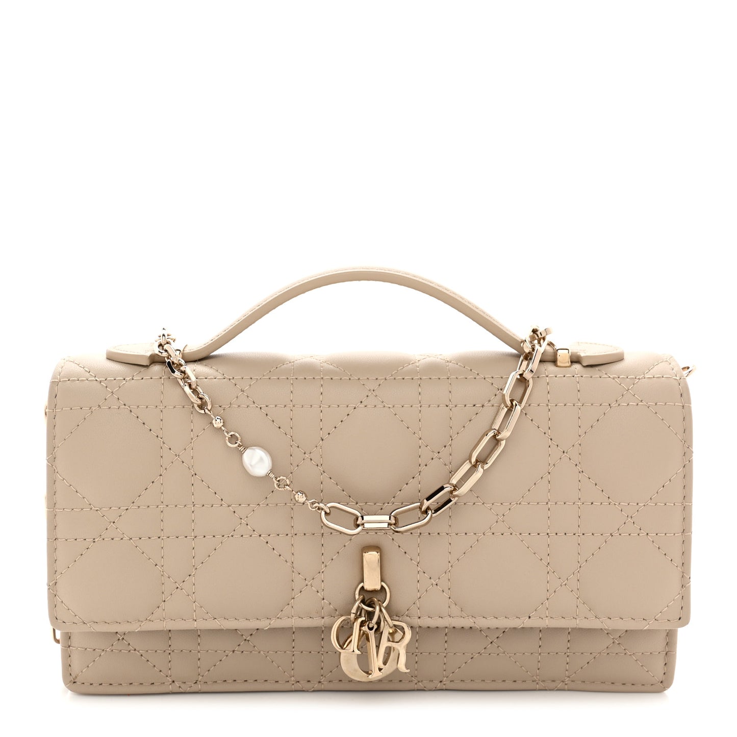 Lambskin Cannage Mini My Dior Bag Sand