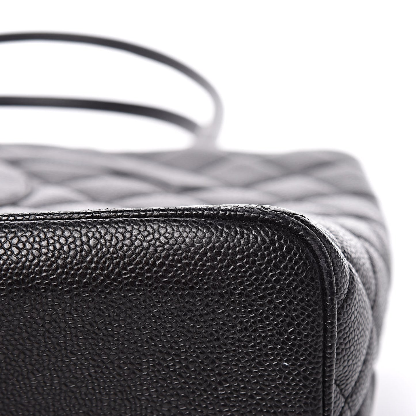 Caviar Quilted Medallion Tote Black