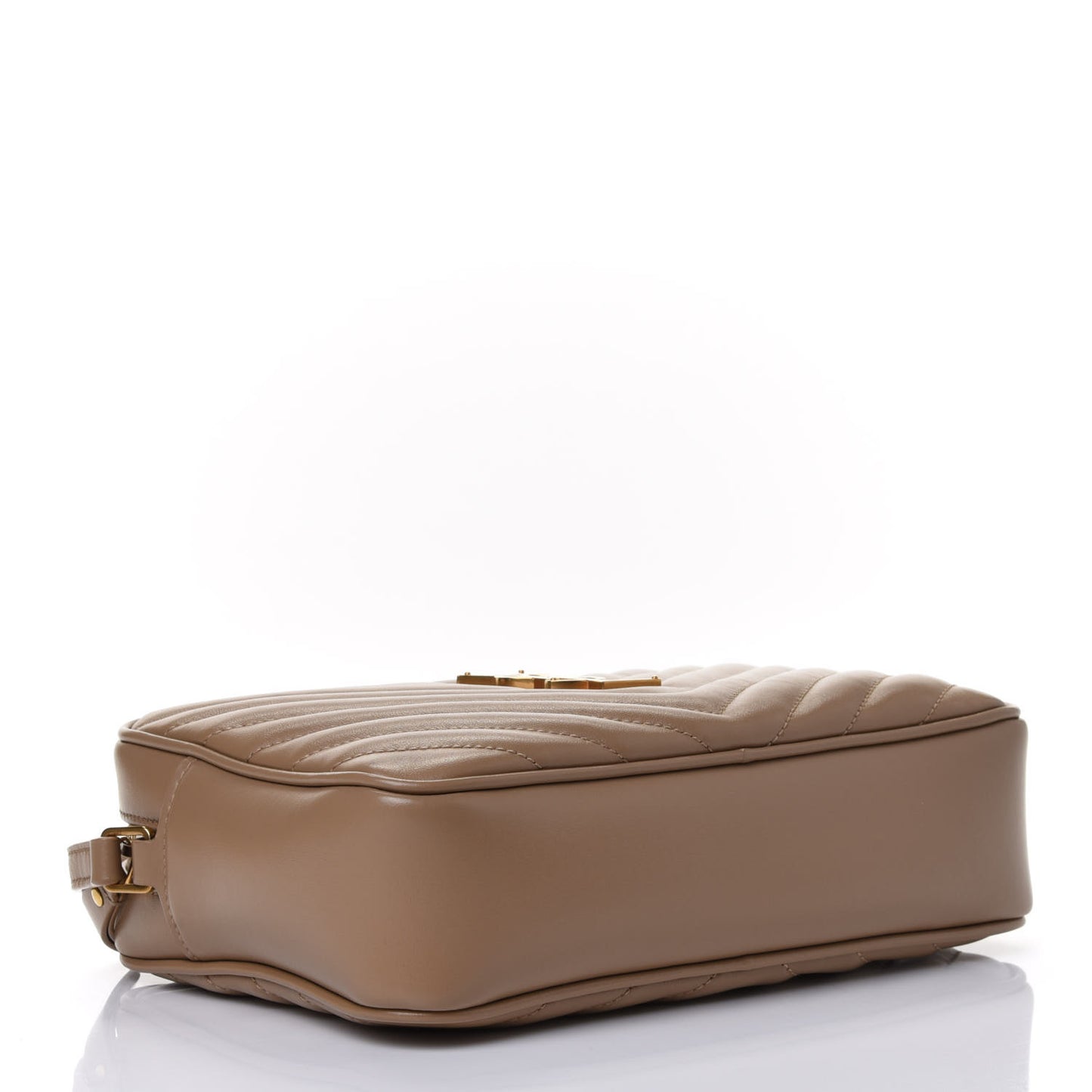 Calfskin Matelasse Monogram Lou Camera Bag Dark Beige