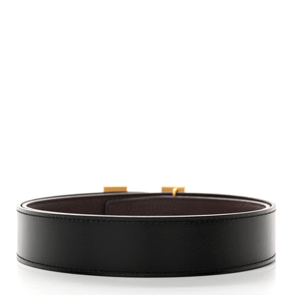 Hermes Box Togo Reversible 32mm H Belt Black Chocolate 3 of 10