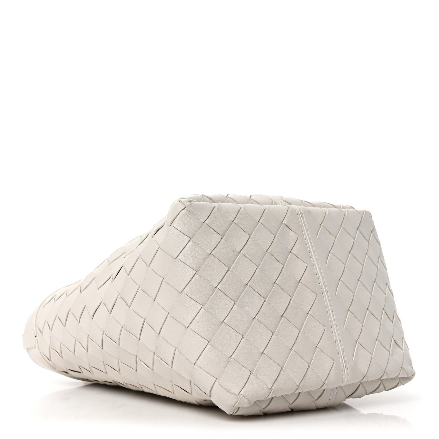 Nappa Intrecciato Small Flip Flap Tote Chalk