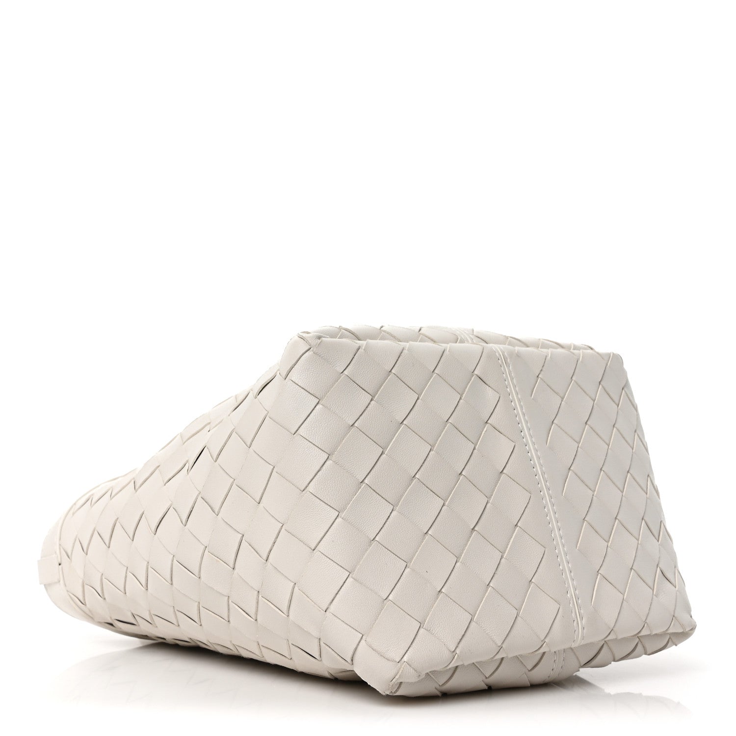 Bottega Veneta Nappa Intrecciato Small Flip Flap Tote Chalk 4 of 9