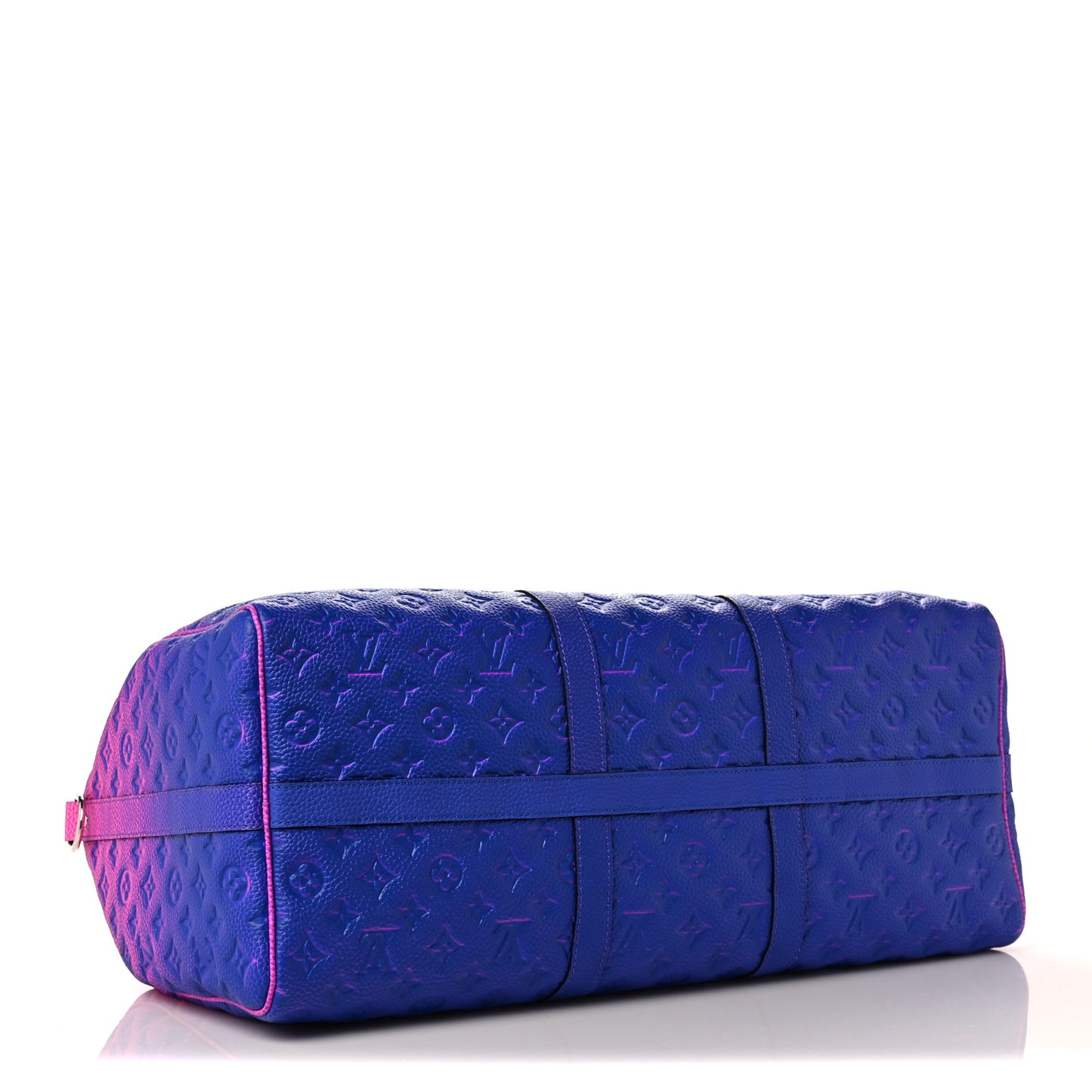 Taurillon Illusion Keepall Bandouliere 50 Bleu Rose