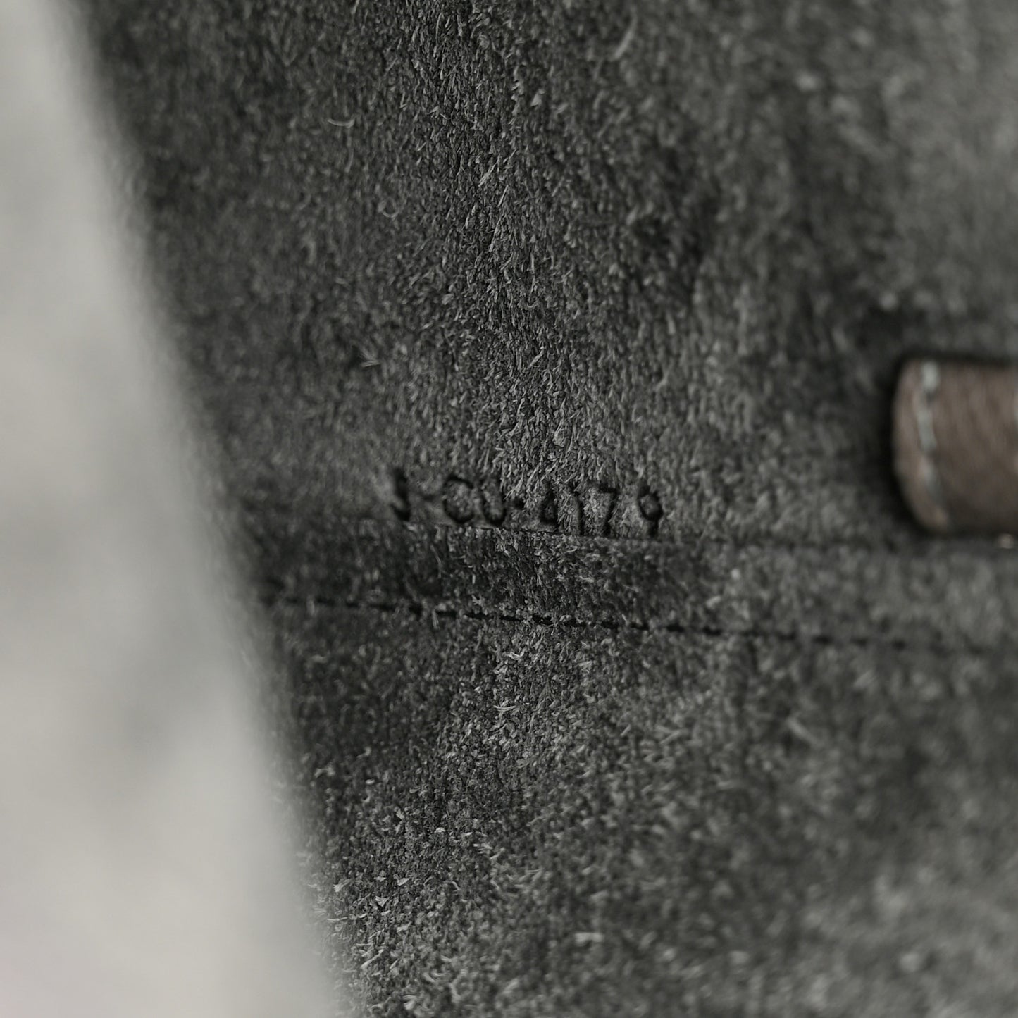 Grained Calfskin Nano Belt Bag Grey