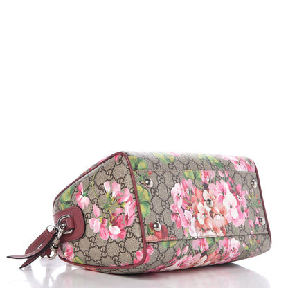 Gucci GG Supreme Monogram Blooms Small Boston Beige Multicolor Dry Rose 5 of 10