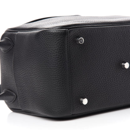 Hermes Taurillon Clemence Lindy 26 Black 6 of 11