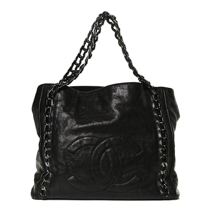 Chanel Glazed Caviar Modern Chain Tote Black 2 of 13
