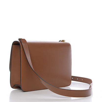 Saint Laurent Smooth Calfskin Carre Satchel Brown 2 of 8