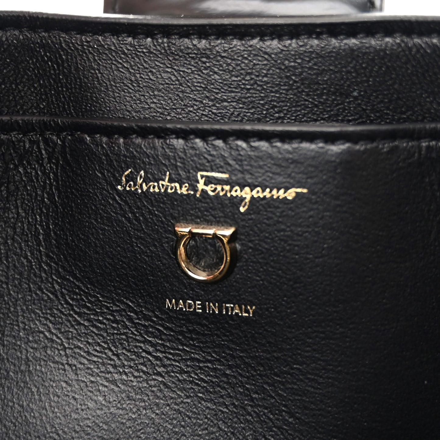 Calfskin Trifolio Shoulder Bag Black