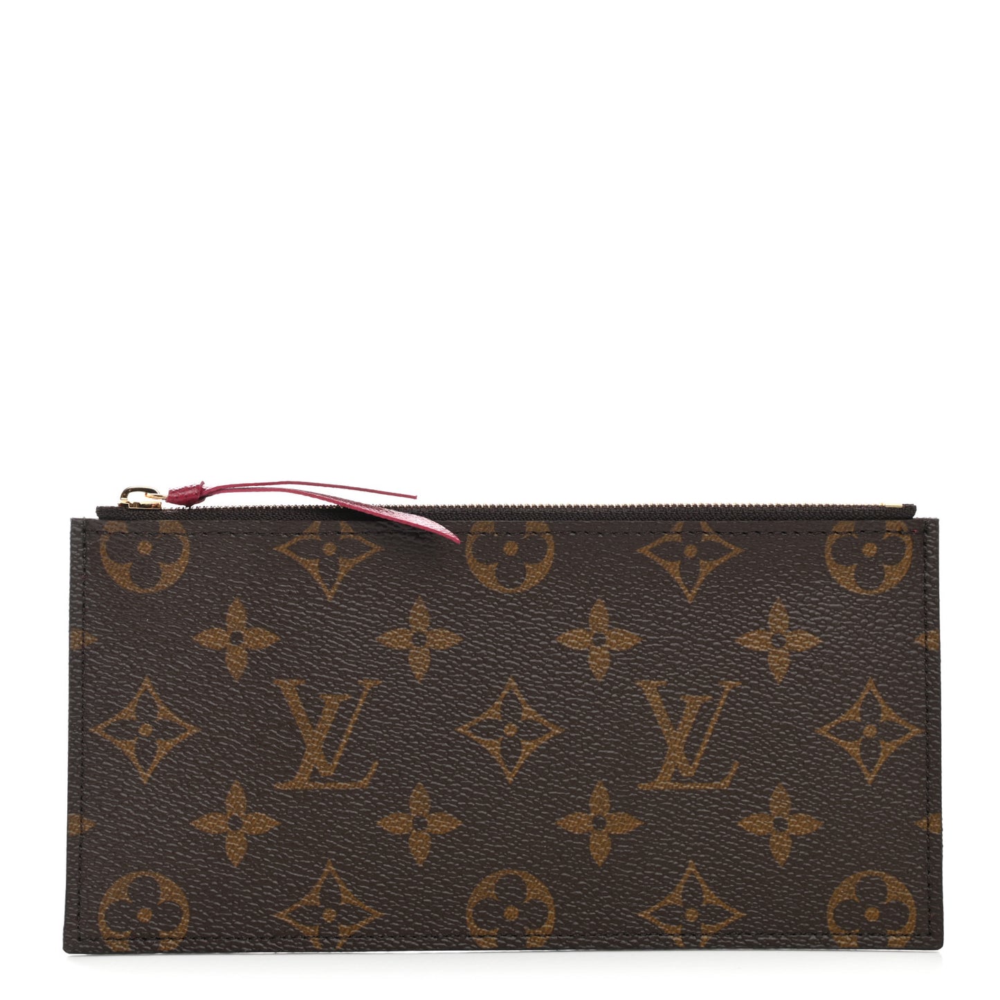 Monogram Felicie Chain Wallet Zippered Insert Fuchsia