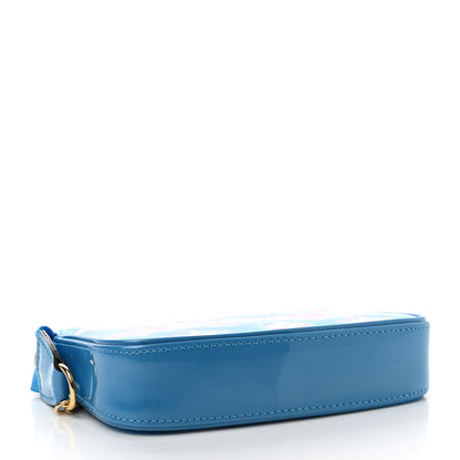 Louis Vuitton Vernis Valentine Mini Pochette Accessories Baby Blue Neon 4 of 8
