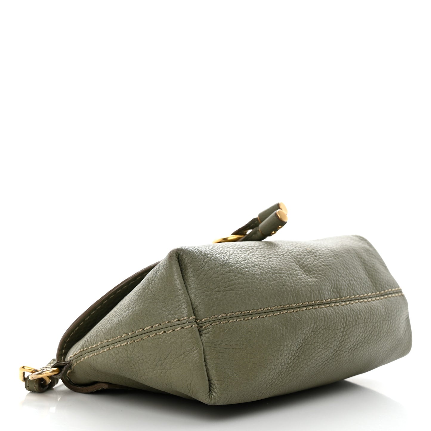 Calfskin Marcie Pochette Crossbody Bag Baobab Green