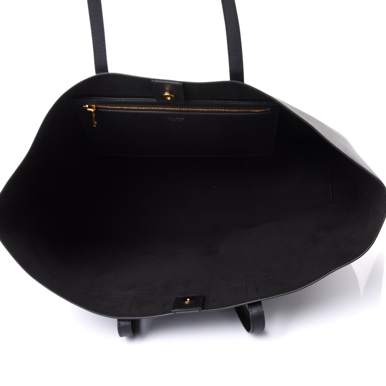 Tom Ford Saffiano Large T Tote Black 6 of 8