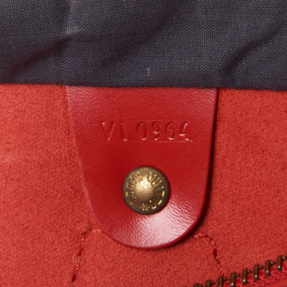 Louis Vuitton Epi Speedy 25 Castillan Red 10 of 10