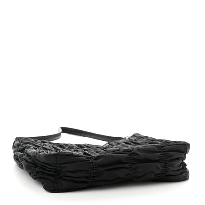Prada Tessuto Nylon Gaufre Shoulder Bag Black 3 of 8