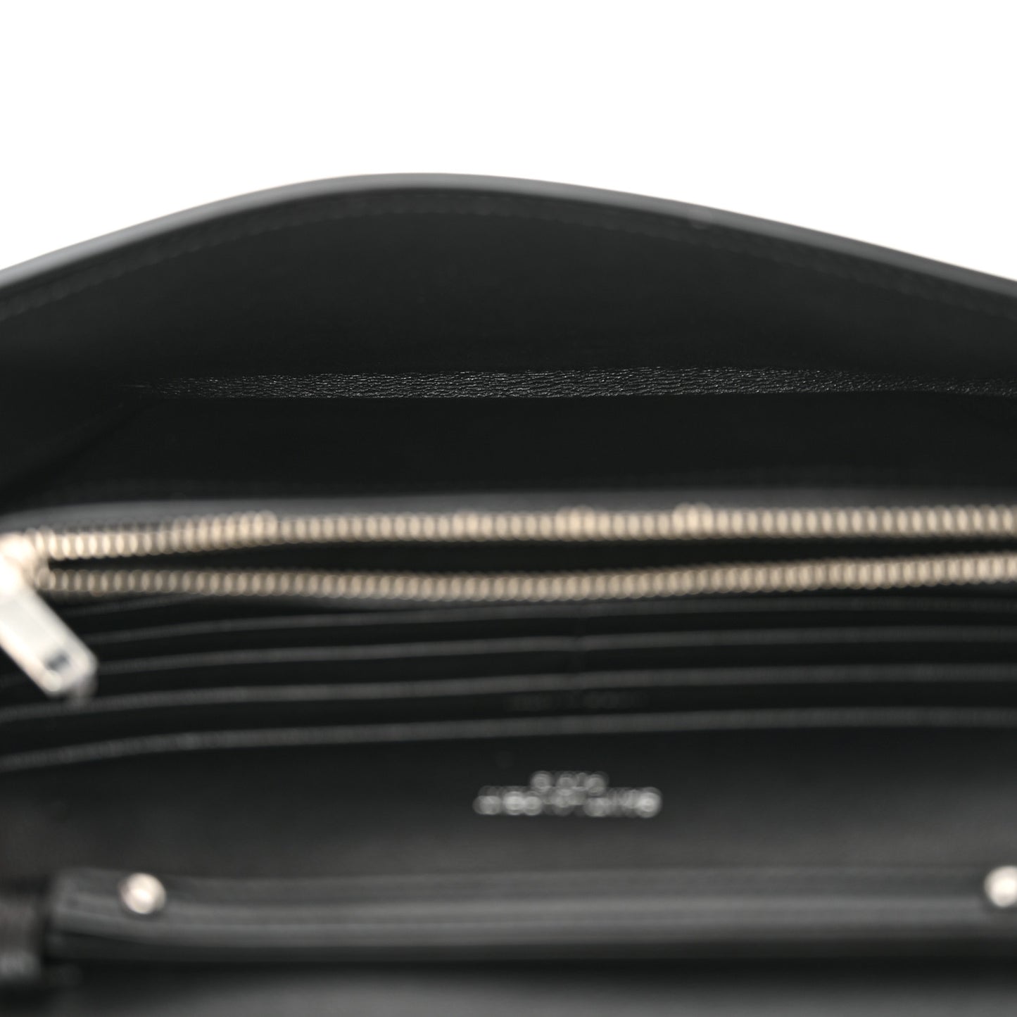 Glazed Calfskin Cassandre Wallet On Chain WOC Black