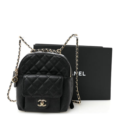 Chanel Caviar Quilted Small CC Day Backpack Black 11 of 20