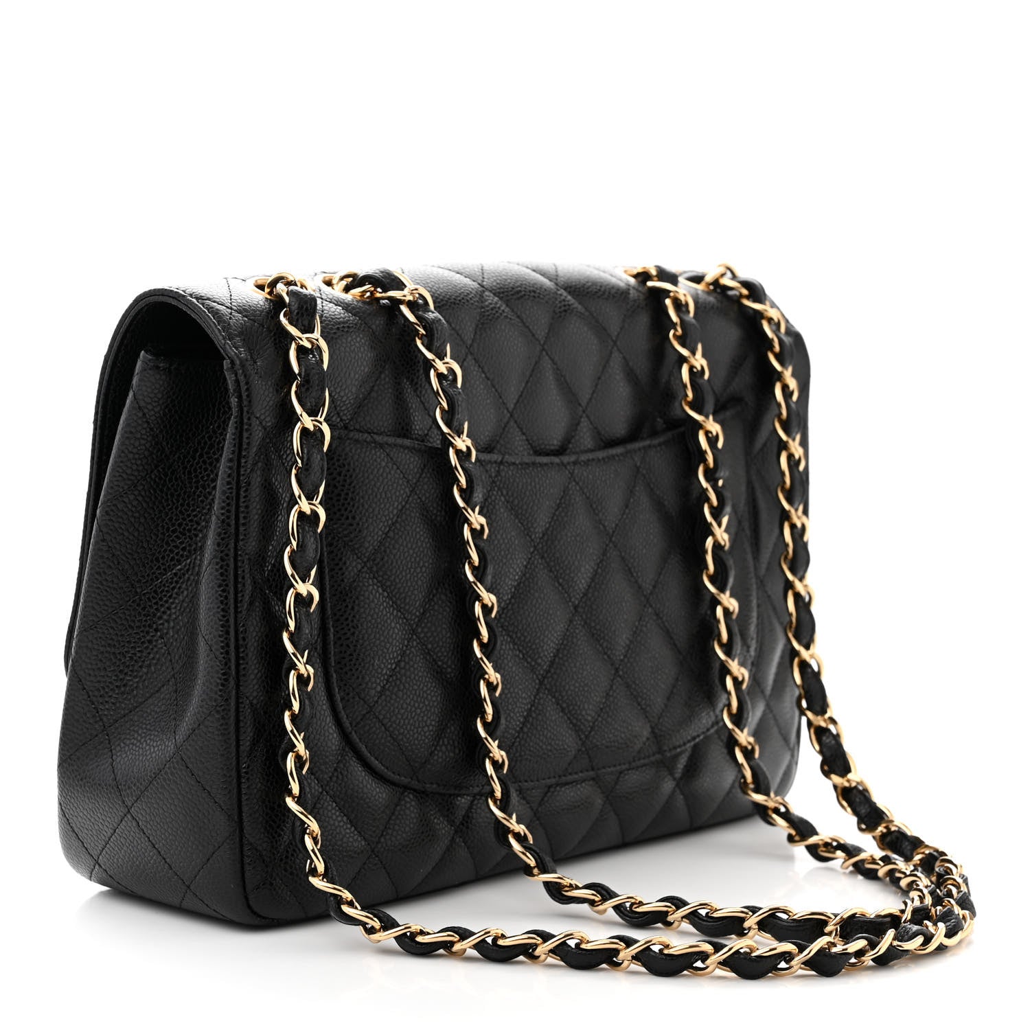 Chanel Caviar Quilted Jumbo Single Flap Black 3 of 11