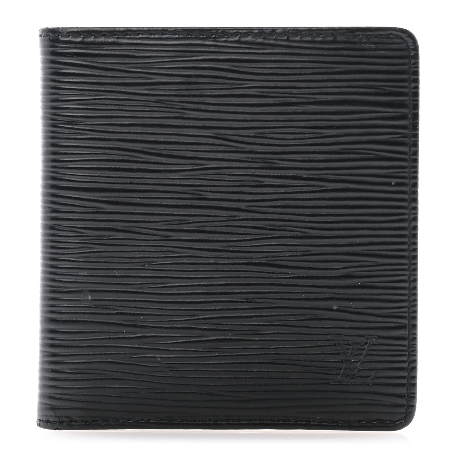 Louis Vuitton Epi 6 Card Billfold Wallet Black 1 of 6
