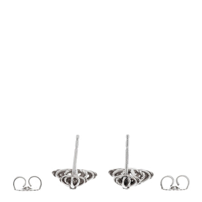 David Yurman Sterling Silver Diamond Starburst Double Drop Earrings 3 of 6