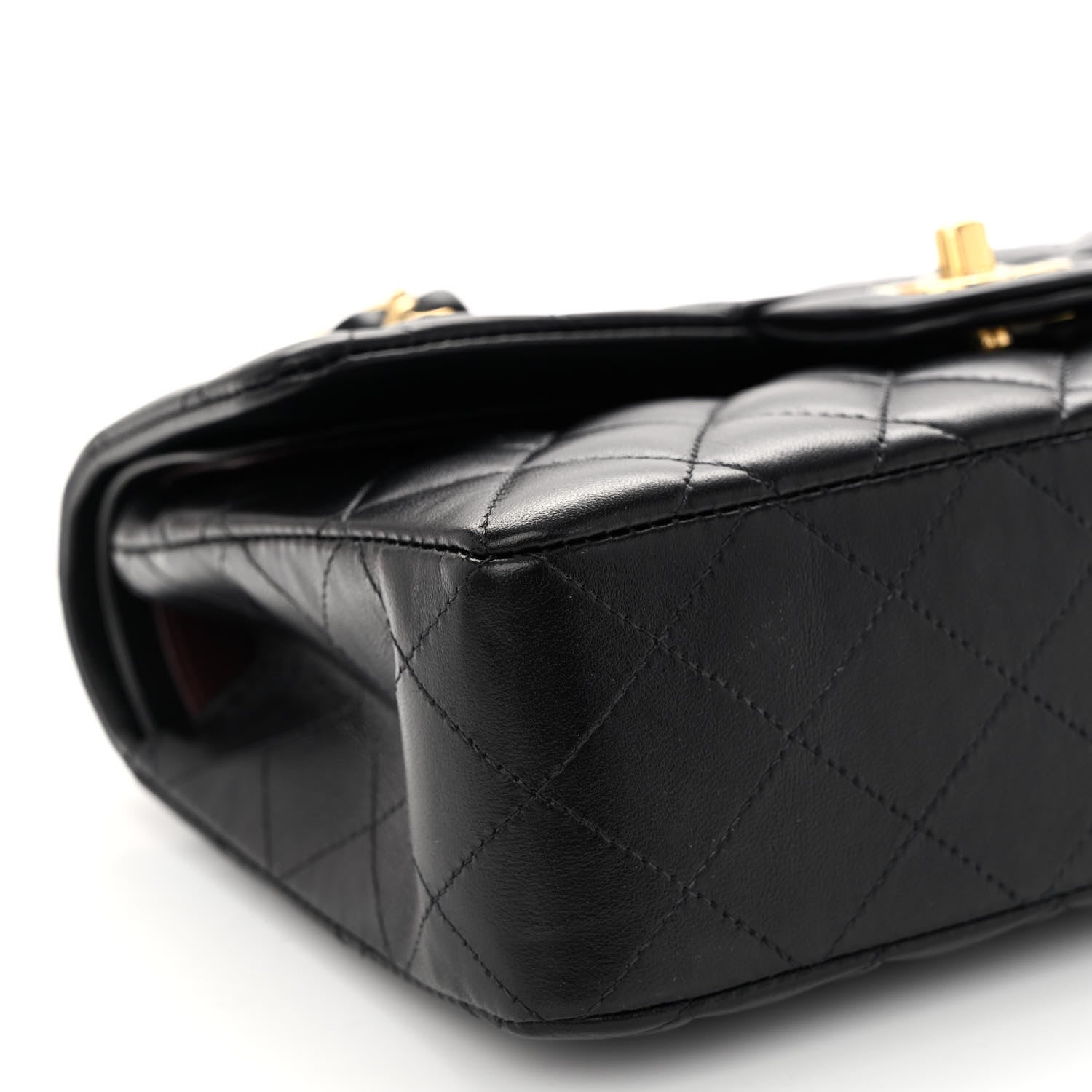 Chanel Lambskin Quilted Small Double Flap Black 9 of 10