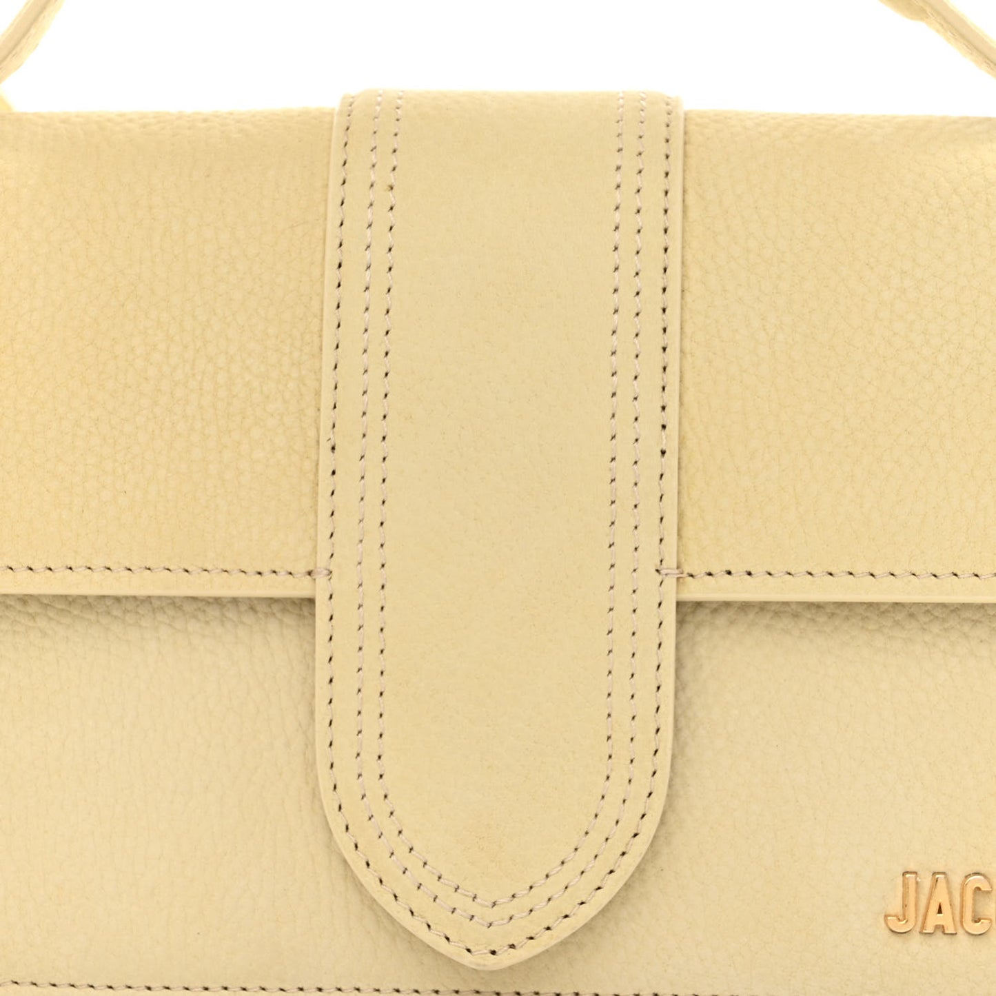 Grained Calfskin Le Grand Bambino Light Yellow