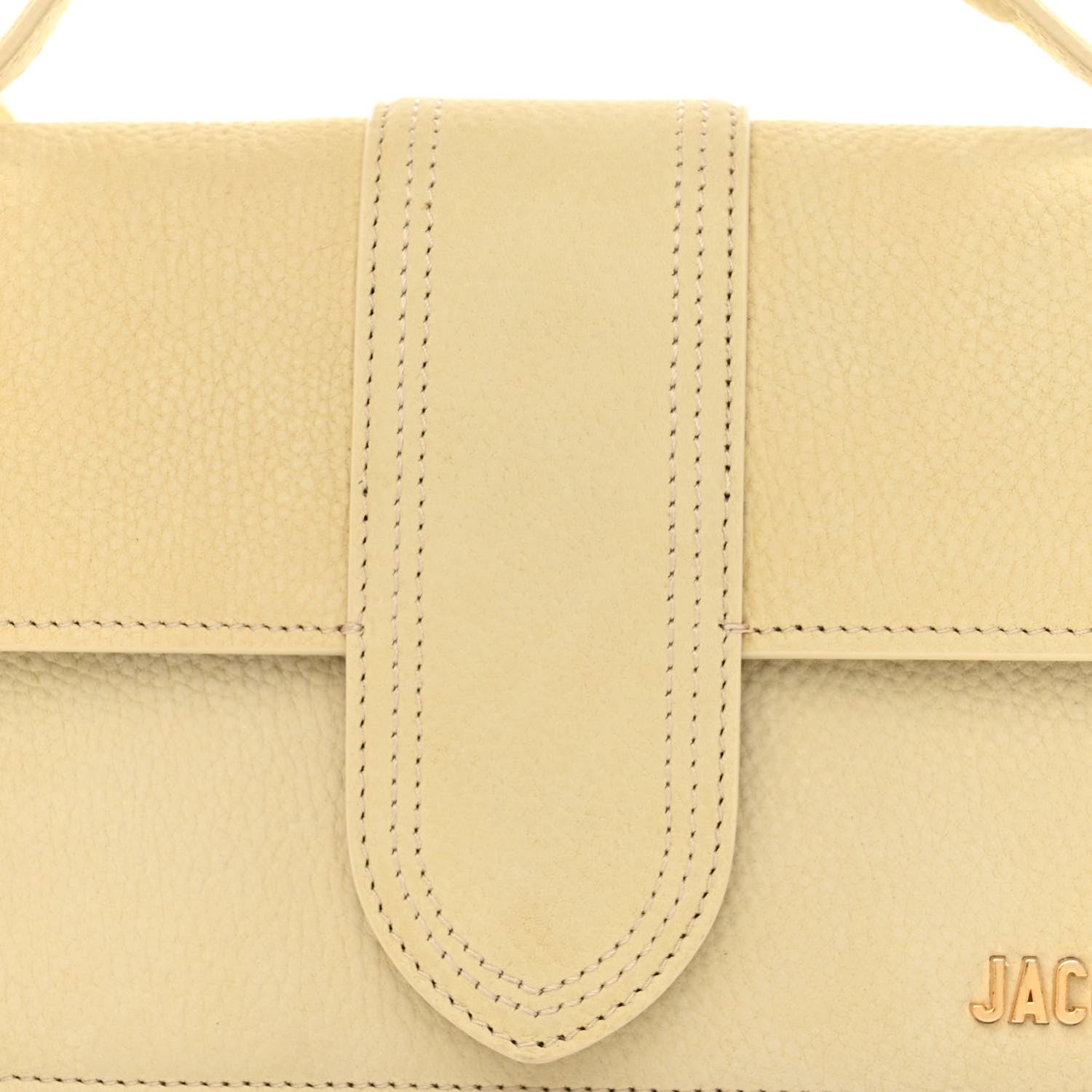 Jacquemus Grained Calfskin Le Grand Bambino Light Yellow 7 of 9