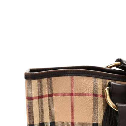 Burberry Haymarket Check Large Nick Tote Chocolate 12 of 14