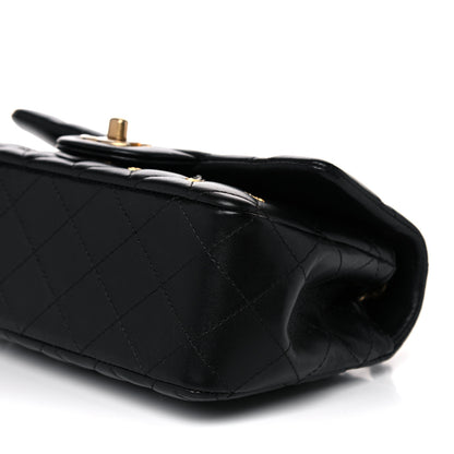Chanel Lambskin Quilted Studded Mini Rectangular Flap Black 9 of 11