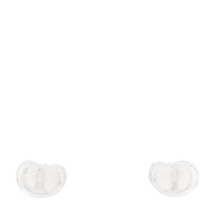Tiffany Sterling Silver 11mm Elsa Peretti Bean Earrings 1 of 5