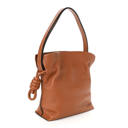 Loewe Calfskin Small Flamenco Knot Bag Caramel 3 of 10