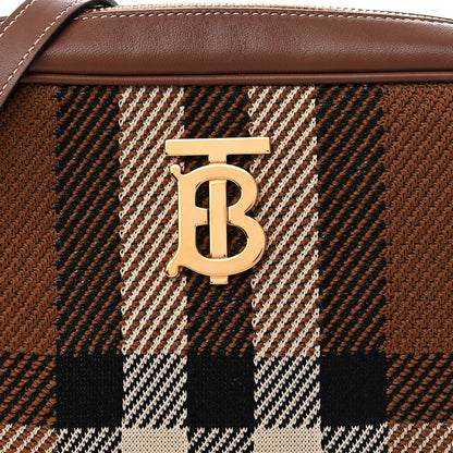 Burberry Calfskin Check Small Lola Camera Bag Dark Birch Brown 8 of 11