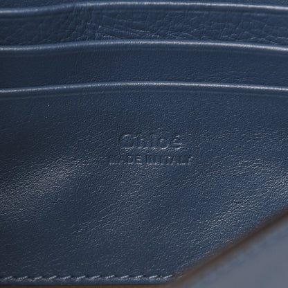 Chloe Suede Calfskin Mini Faye Shoulder Bag Majolica Blue 6 of 12