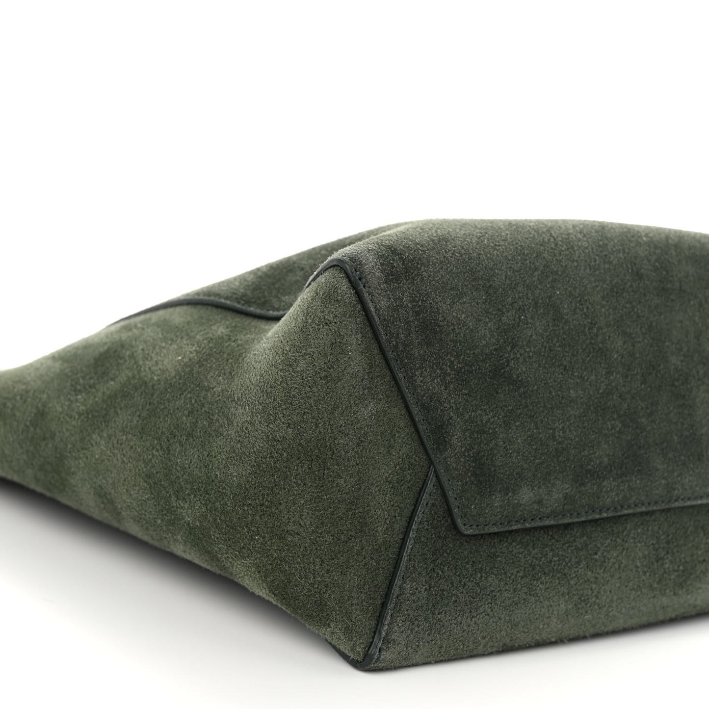 Suede Calfskin Sangle Bucket Bag Amazone