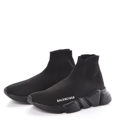 Balenciaga Neoprene Knit Womens Speed Sneakers 36 Black 3 of 8