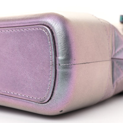 Chanel Iridescent Lambskin Calfskin Quilted Medium Gabrielle Hobo Light Purple 10 of 10