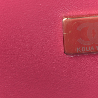 Chanel Caviar Quilted Jumbo Double Flap Dark Pink 7 of 9