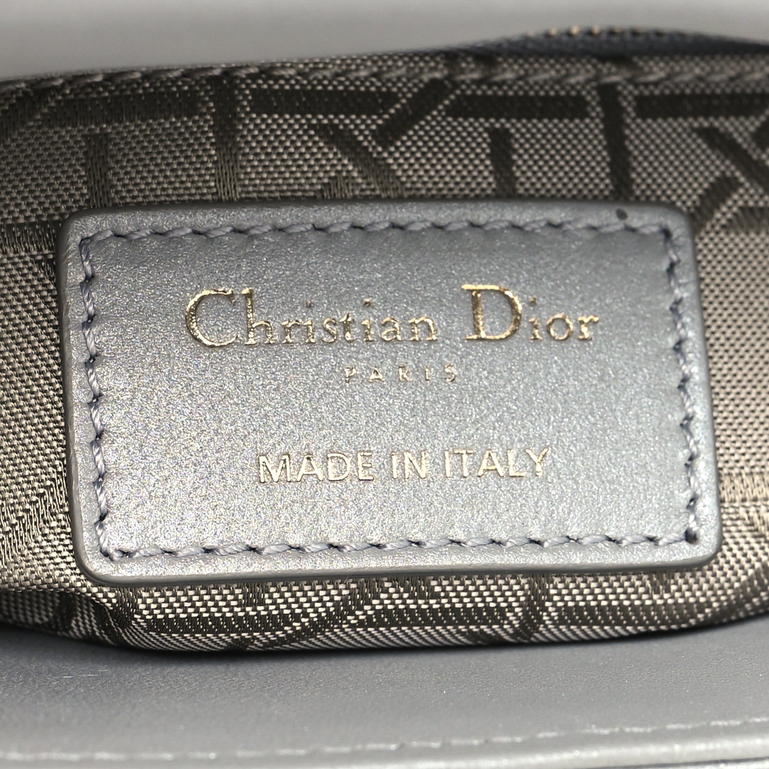 Christian Dior Lambskin Cannage Mini Lady Dior Gray Opaline 6 of 10
