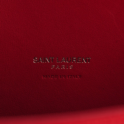 Saint Laurent Grained Calfskin Small Sac De Jour New Red 5 of 9