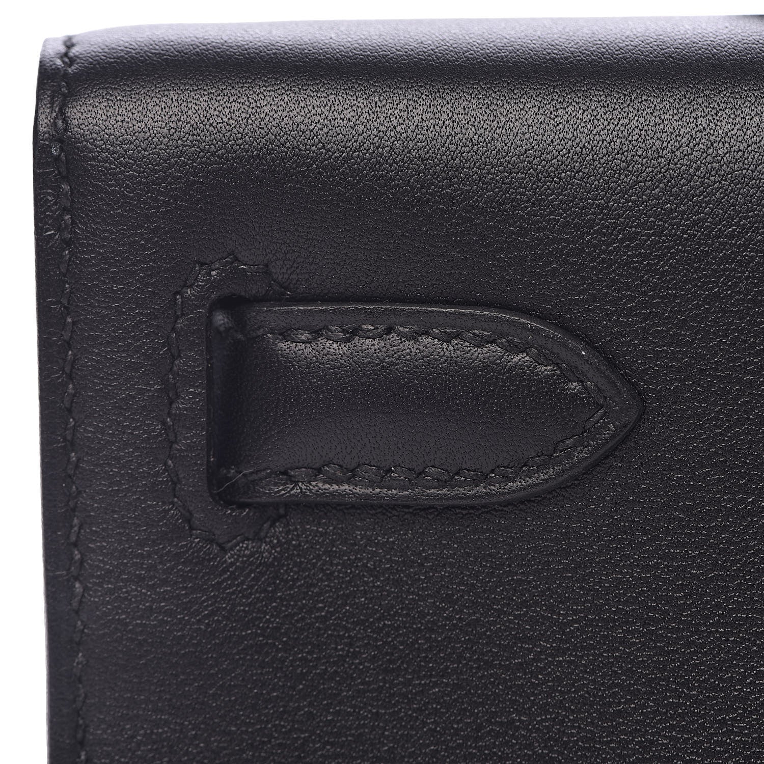 Hermes Swift Kelly Cut Clutch Pochette Black 18 of 24