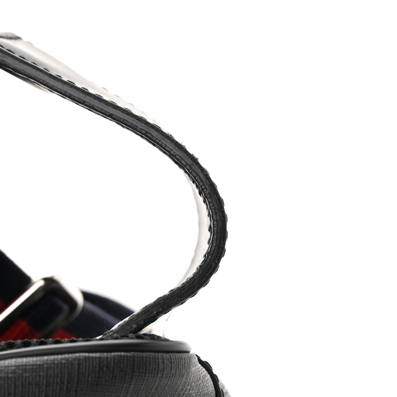 Gucci Soft GG Supreme Monogram Web Belt Bag Black Grey 11 of 13