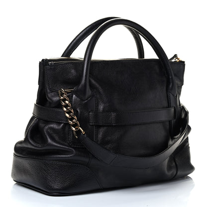 Burberry Grainy Calfskin Medium Larsen Bowling Bag Black 2 of 4