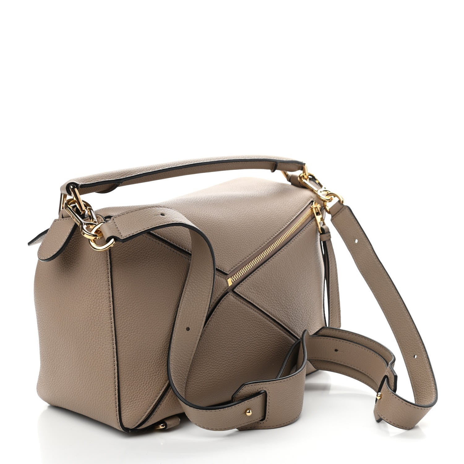Loewe Calfskin Medium Puzzle Bag Sand Mink 3 of 10