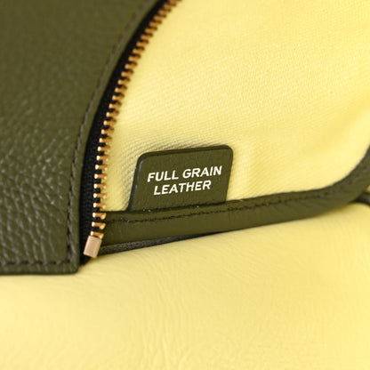 Marc Jacobs Grained Calfskin Small The Tote Bag Bronze Green 7 of 12
