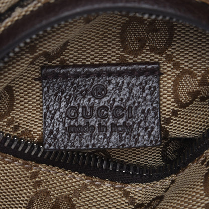 Gucci GG Monogram Double Pocket Belt Bag Dark Brown 6 of 8