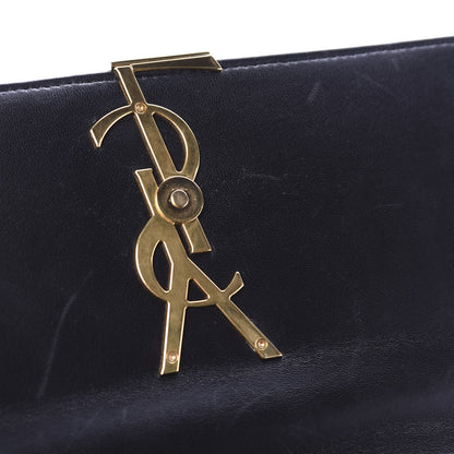 Saint Laurent Lambskin Matelasse Monogram Large Vicky Chain Bag Black 7 of 13