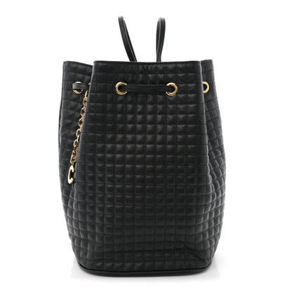 Celine Calfskin Quilted Small C Backpack Black Black 1 of 11