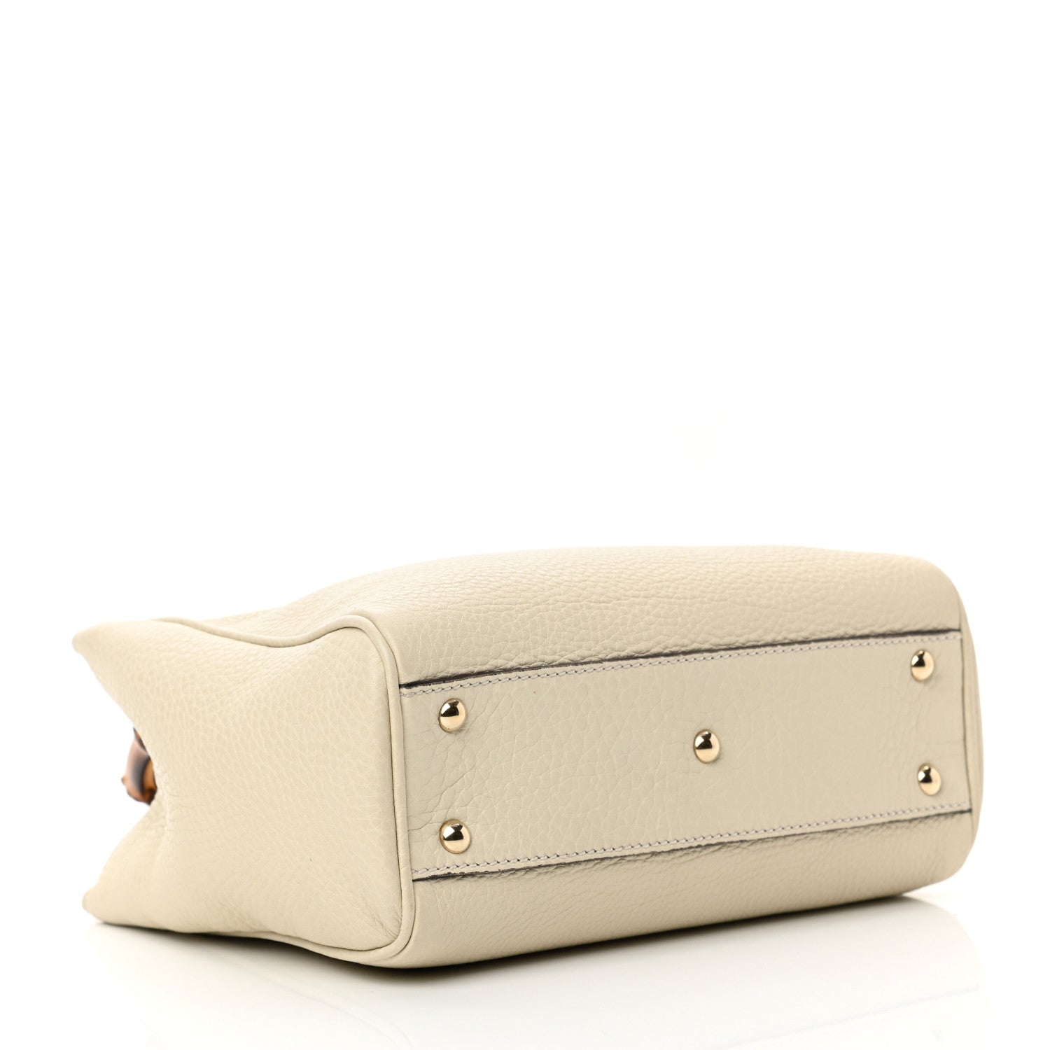Gucci Calfskin Mini Bamboo Shopper Tote Off White 4 of 11