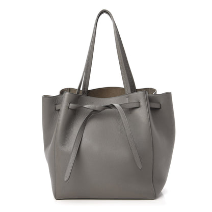 Celine Soft Grained Calfskin Small Belt Cabas Phantom Grey 1 of 12